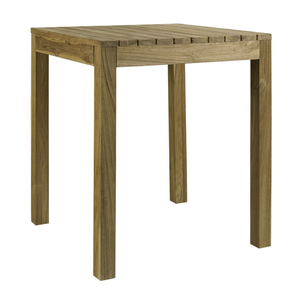 Rustic Teak Natural Outdoor Counter Table, image 1