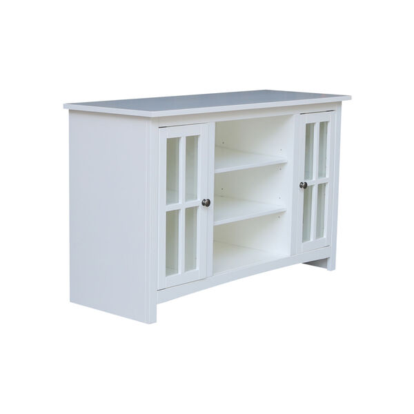 White 48-Inch TV Stand with Two Door, image 5
