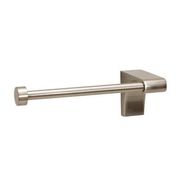 Luna Satin Nickel Single Post Right Hand Tissue and Towel Holder, image 1