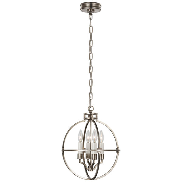 Lexie 14-Inch Globe Lantern in Antique Nickel by Chapman  and  Myers, image 1