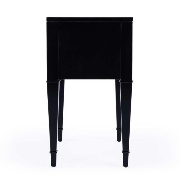 Kai Black Licorice End Table with Two-Drawer, image 4