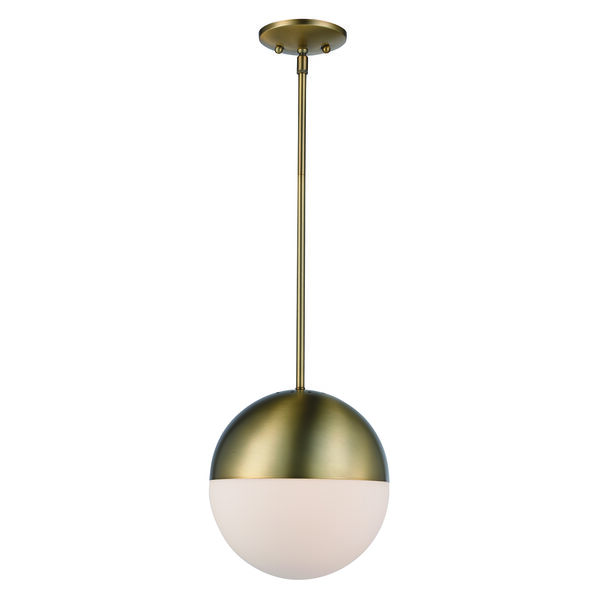 Expedition Satin Gold Eight-Inch One-Light Mini Pendant, image 1