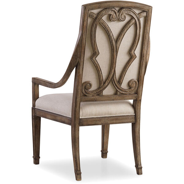 Solana Ivory Fabric Host Chair, image 2