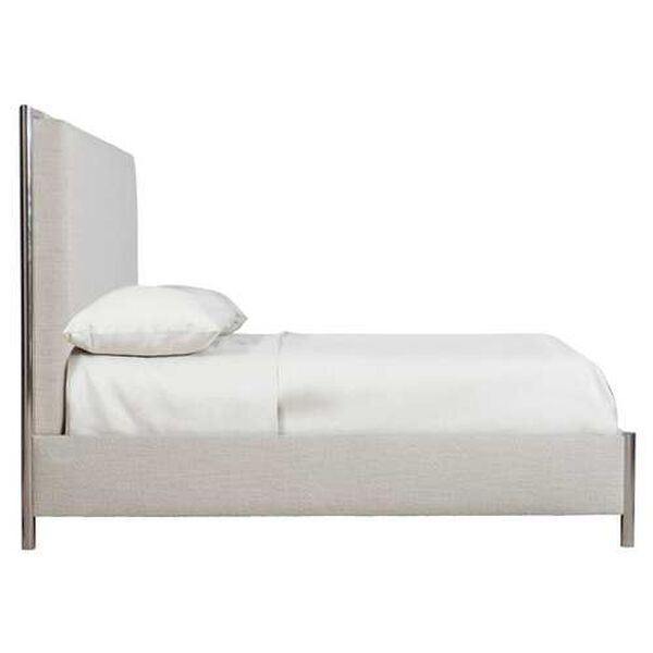 Modulum White and Gray Panel Bed, image 3