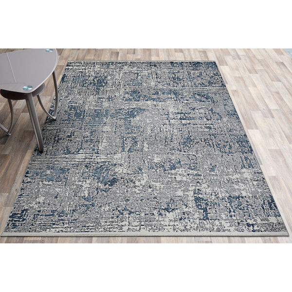 Marblehead Breccia Blue and Grey Rectangular: 7 Ft. 10 In. x 10 Ft. 3 In. Rug, image 2