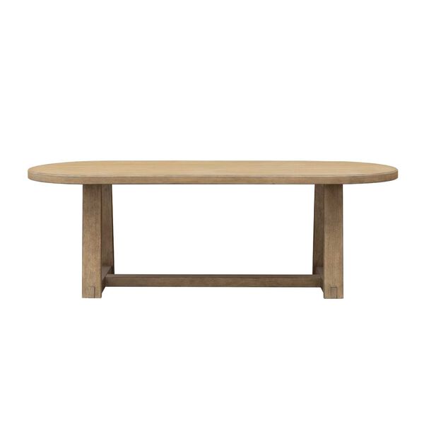 Catalina Distressed Wood Pedestal Dining Table, image 3