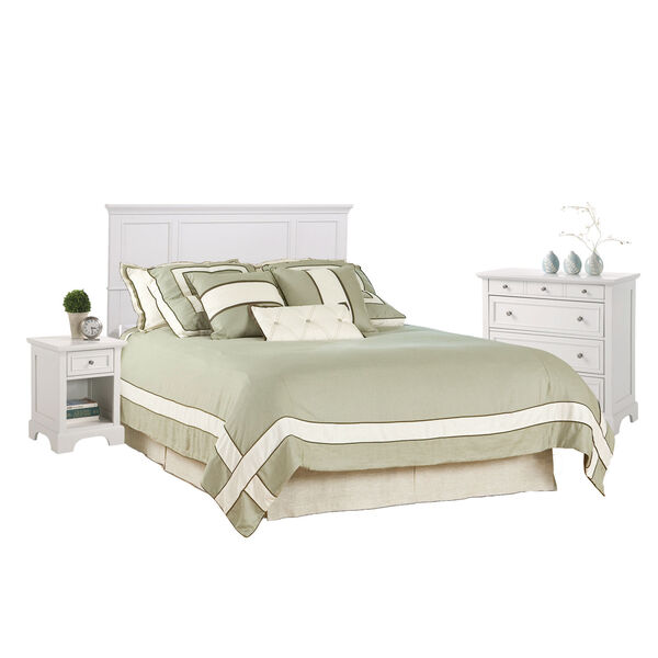 Naples White Queen Bedroom Set, image 1
