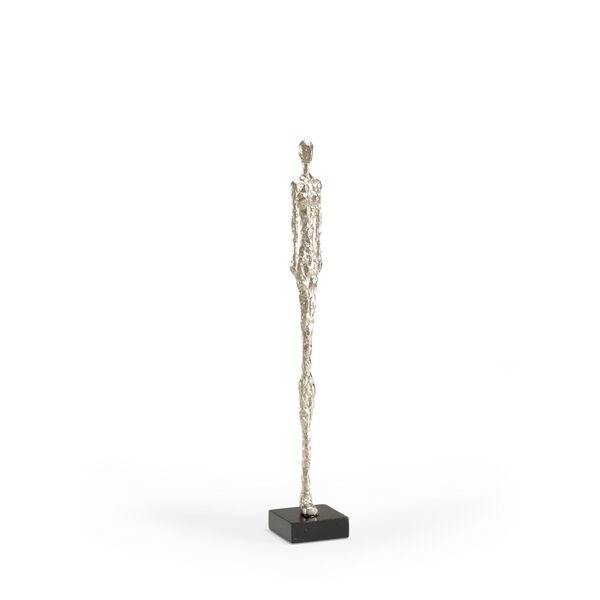 Silver 4-Inch Sculptured Figure, image 1