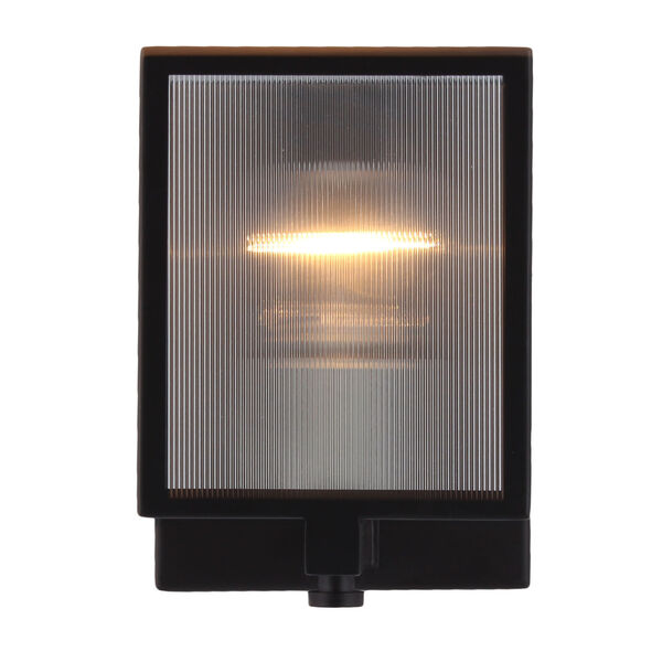Henessy Black and Brushed Nickel Five-Inch One-Light Wall Sconce, image 1