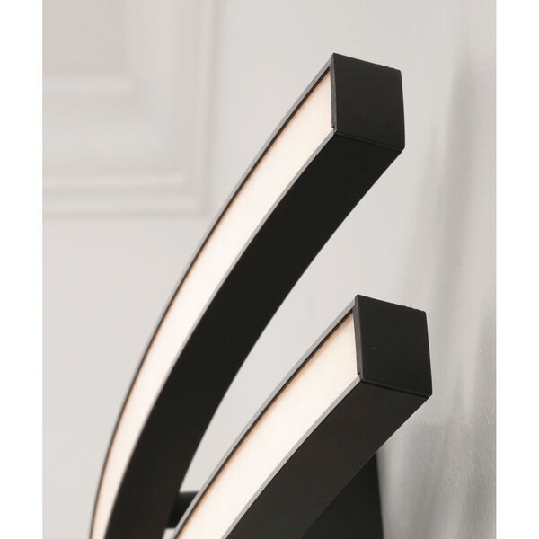 Harper Black 25-Inch Two-Light Integrated LED Bath Vanity, image 4