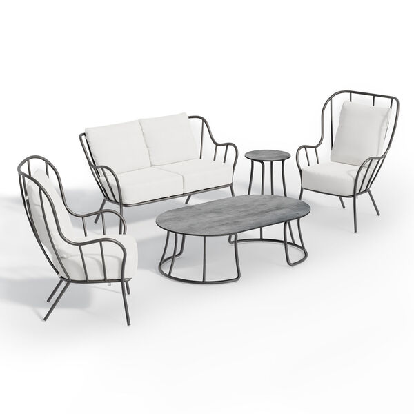 Malti Carbon Outdoor Furniture Set, Five-Piece, image 1