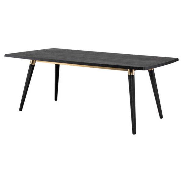 Scholar Onyx and Gold 79-Inch Dining Table, image 1