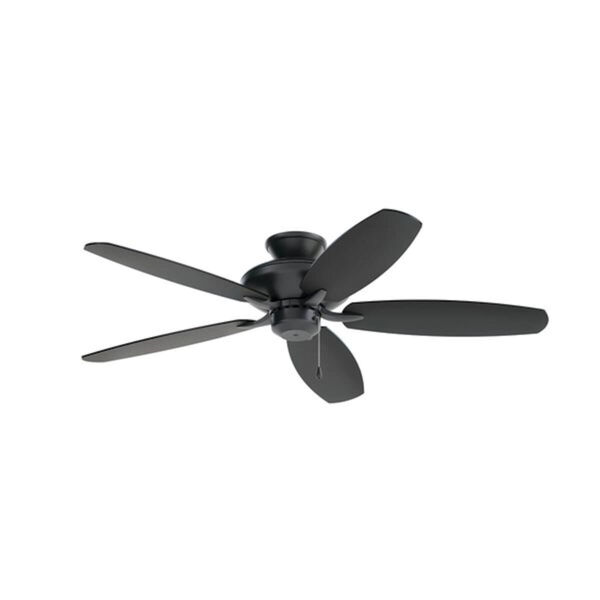 Renew Satin Black 52-Inch Ceiling Fan, image 1