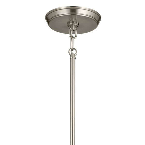 Homestead Greige and Brushed Nickel One-Light Pendant, image 5