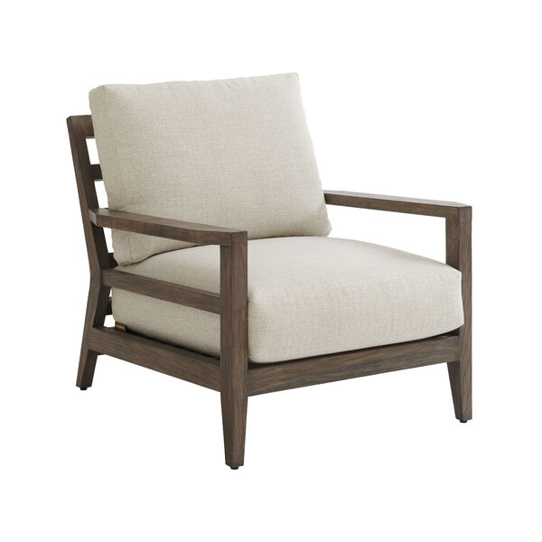 La Jolla Taupe and White Chair, image 1