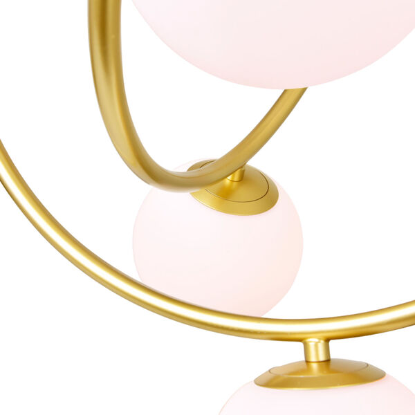Celeste Medallion Gold Eight-Light LED Chandelier, image 4