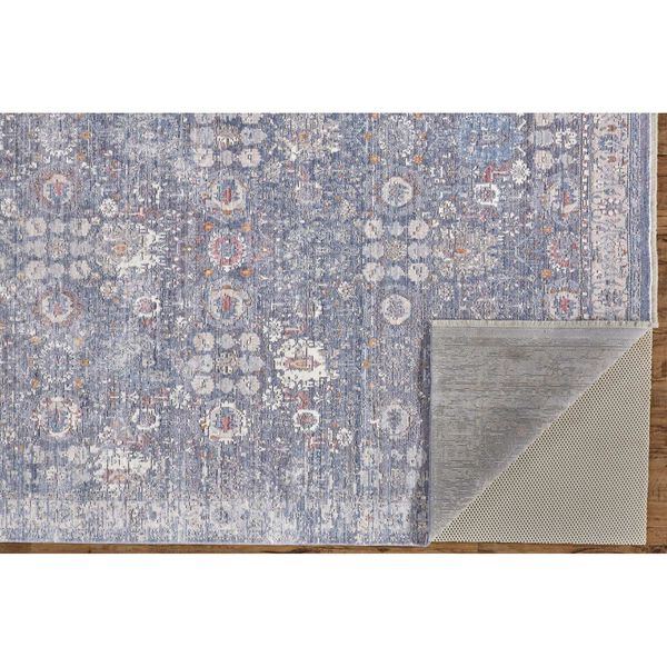 Cecily Blue Gray Gold Rectangular 3 Ft. x 5 Ft. Area Rug, image 4