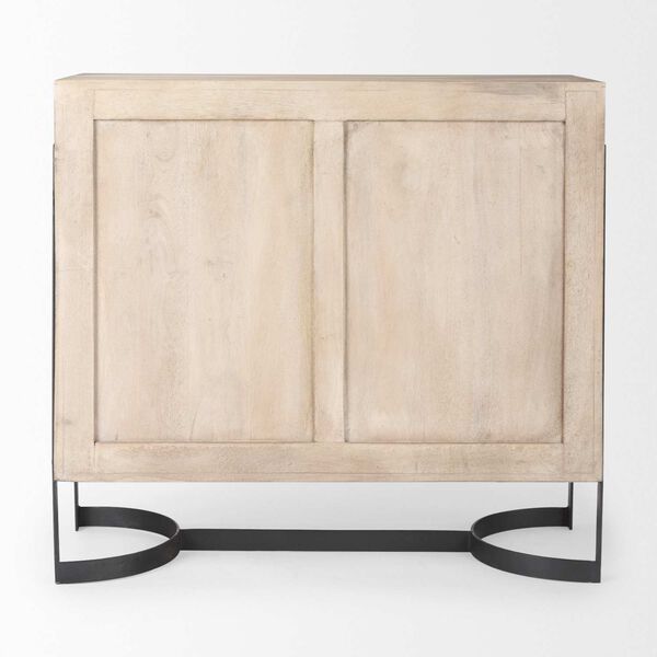 Rivien Brown Wood and Black Two Door Cabinet - (Open Box), image 4