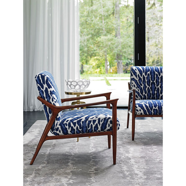 Take Five Blue and White Warren Chair, image 3
