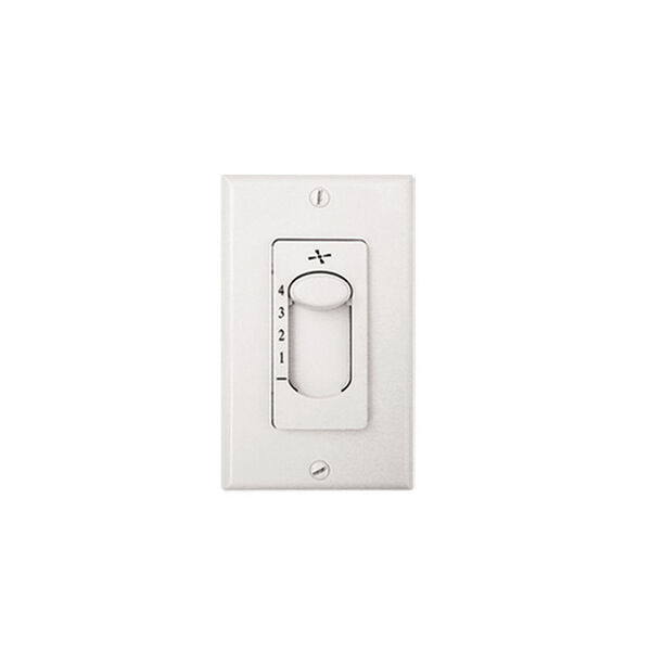 White 4-Speed Ceiling Fan Wall Control, image 1