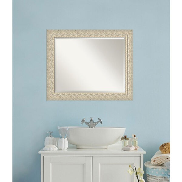 Fair Baroque Cream 34-Inch Bathroom Wall Mirror, image 5