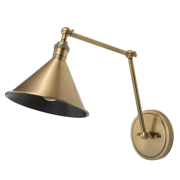 Exeter Antique Brass One-Light Adjustable Wall Sconce, image 5