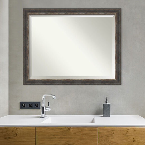 Bark Brown 45W X 35H-Inch Bathroom Vanity Wall Mirror, image 5