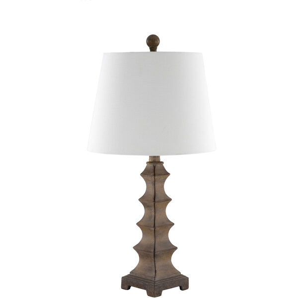Adaline Brown and White Table Lamp, image 1