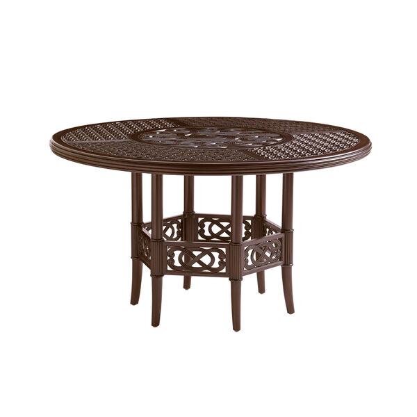Royal Kahala Black Sands Dark Brown Dining Table with Cast Top, image 1