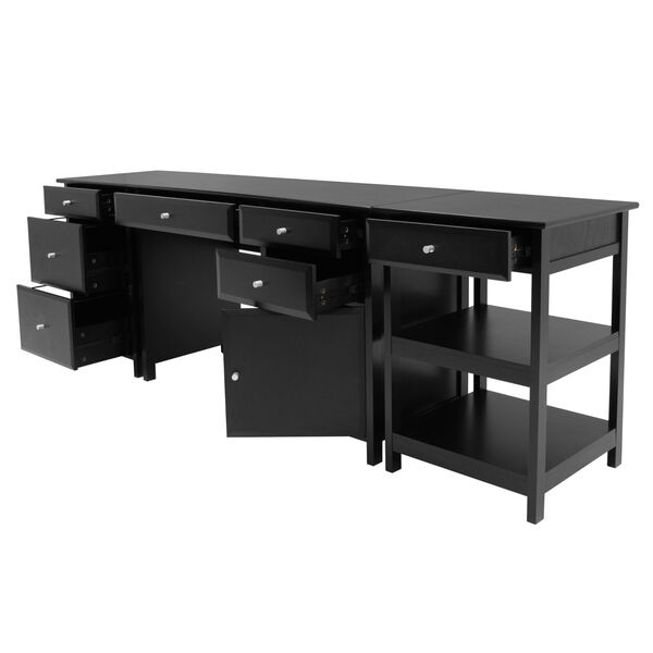 Delta Black Three-Piece Desk Set, image 2