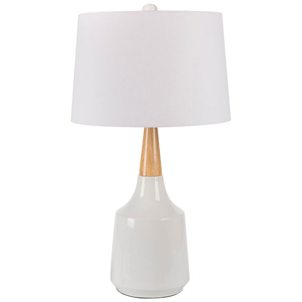 Kent White 28-Inch One-Light Table Lamp, image 1