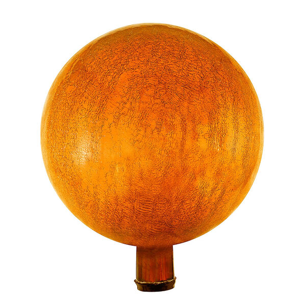 Mandarin Crackle 12-Inch Gazing Globe, image 1