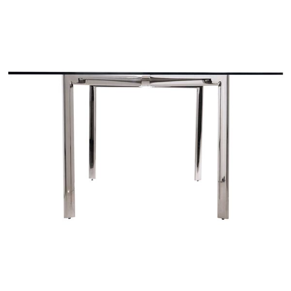 Cristobal Polished Stainless Steel Dining Table, image 5