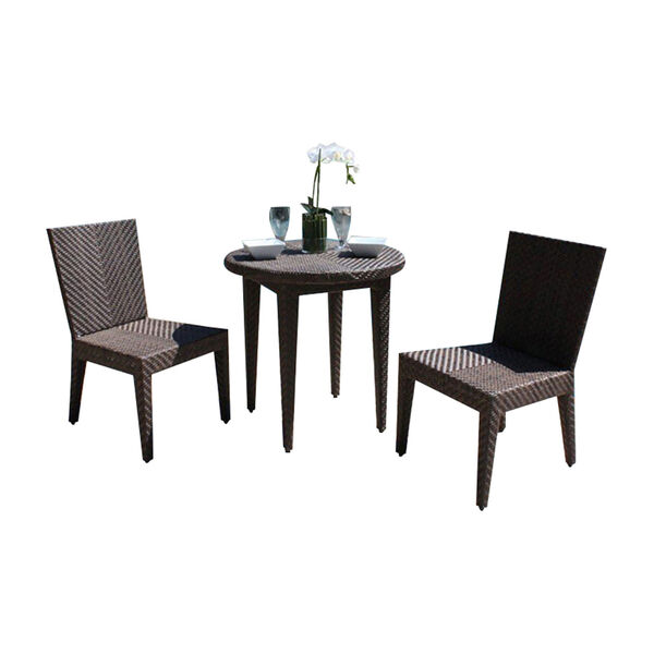 Soho Three-Piece Dining Side Chair Bistro Set with Cushions, image 1