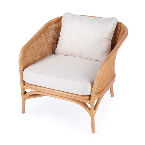 Captiva Natural Rattan  Upholstered Accent Chair, image 2