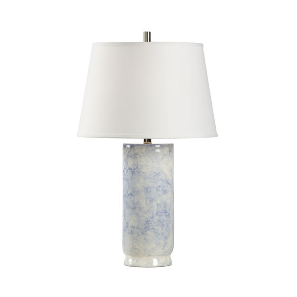 White and Blue One-Light  Bolle Lamp, image 1