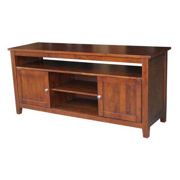Espresso 36-Inch TV Stand with Two Doors, image 1