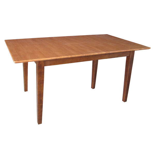 Cinnamon And Espresso Dining Table with Butterfly Extension, image 1