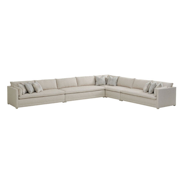 Upholstery Biege Corner Colony Sectional, image 1