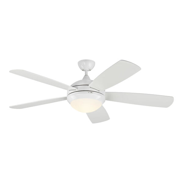 Discus Matte White 52-Inch DC Energy Star LED Smart Ceiling Fan, image 1