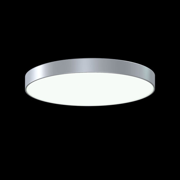 Pi Bright Satin Aluminum 24-Inch Round 3500K LED Surface Mount, image 2