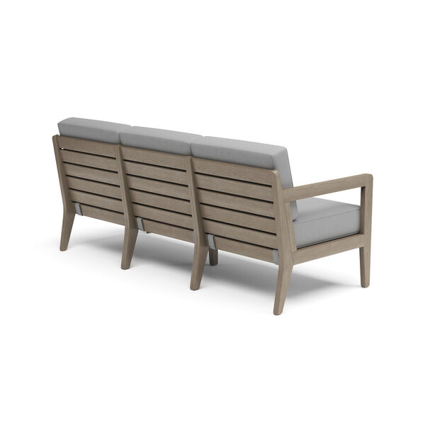 Sustain Rattan and Gray Outdoor Sofa, image 5