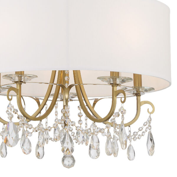 Othello Vibrant Gold 24-Inch Five-Light Hand Cut Crystal Chandelier, image 3