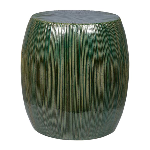 Provenance Signature Ceramic Emerald Texture Bud Stool Accent Table, image 2