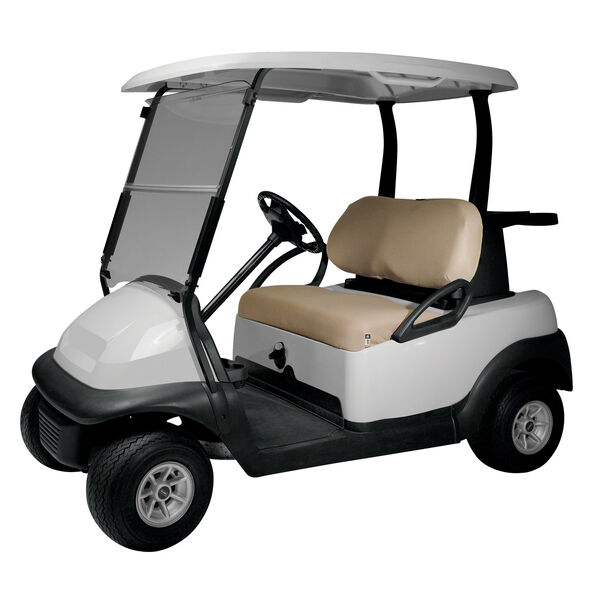 Cypress Khaki Diamond Air Mesh Golf Car Seat Cover, image 1