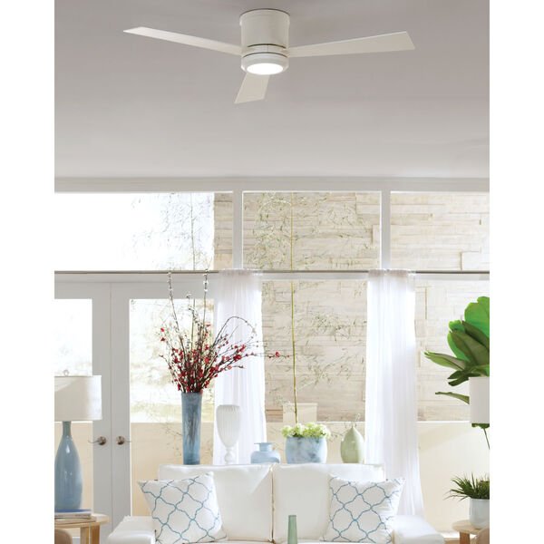 Clarity Matte White 52-Inch LED Ceiling Fan, image 6