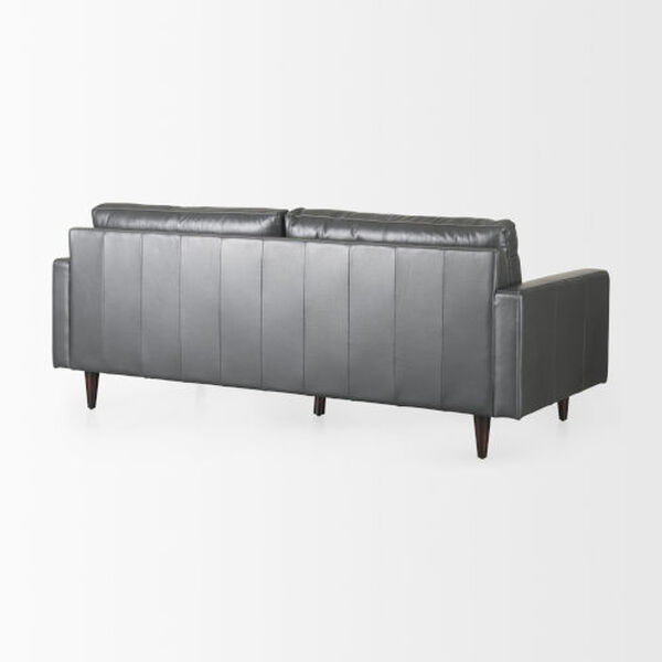 Olaf Gray Leather Sofa, image 5