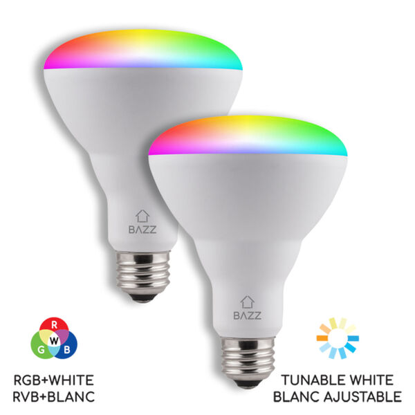 White Wi-Fi RGB LED Bulb, Pack of 2, image 1