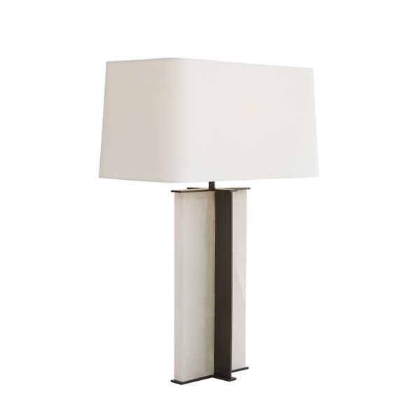 Lyon Bronze and White One-Light Table Lamp, image 4