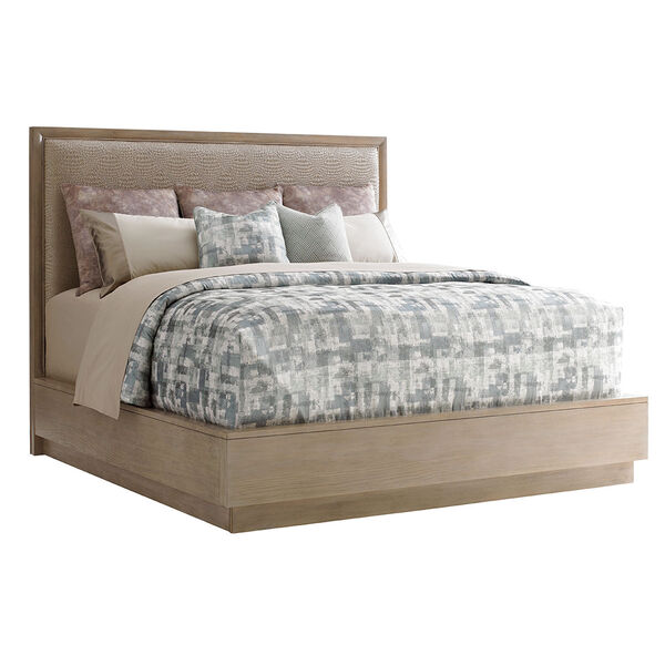 Shadow Play Beige and Gray Uptown King Platform Bed, image 1